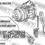 Ролик натяжной ремня кондиционера комплект FEBEST