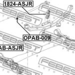 Сайлентблок задней балки (гидравлический) OPAB-ASJR FEBEST