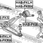 Сайлентблок задний переднего правого рычага FEBEST