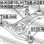 Сайлентблок задний переднего рычага FEBEST