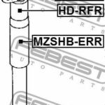 Сайлентблок заднего амортизатора FEBEST