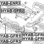 Сайлентблок заднего продол рычага HYAB-GFRL FEBEST