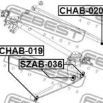 Сайленблок задн подвески DAEWOO MATIZ CHAB-019 FEBEST