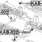 Сайлентблок задней поперечной тяги FEBEST