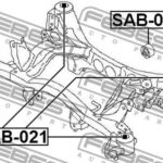 Сайлентблок задней балки FEBEST