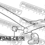 Сайлентблок задн балки FORD ECOSPORT 2013-, FORD FIESTA CB1 2008- FDAB-CB1R FEBEST