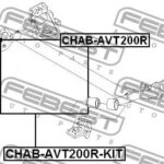 Сайлентблок задней балки комплект FEBEST