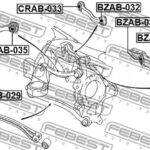 Сайлентблок задней тяги FEBEST