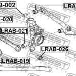 Сайлентблок задн цапфы LRAB-026 FEBEST