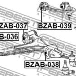 Сайлентблок нижнего переднего рычага комплект FEBEST