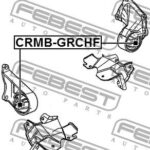 Сайлентблок передней подушки двигателя FEBEST