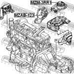 Сайлентблок задней подушки двигателя FEBEST