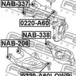 Сайлентблок задн нижн рычага INFINITI QX80/QX56 NAB-338 FEBEST
