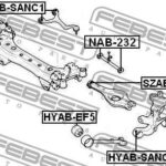 Сайлентблок заднего поперечного рычага FEBEST