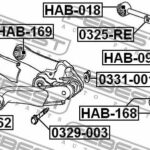 Сайлентблок задн рычага HONDA CR-V RE3/RE4 2007-2012 HAB-169 FEBEST