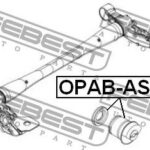 Сайлентблок задн балки OPEL ASTRA H 2004-2010 OPAB-ASHR FEBEST