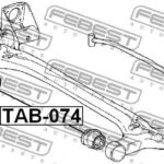 Сайлентблок задней балки FEBEST
