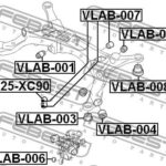 Сайлентблок задней балки FEBEST