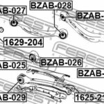 Болт с эксцентриком MERCEDES E W212/213 1629-204 FEBEST