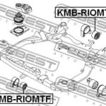 Сайлентблок передней подушки двигателя FEBEST
