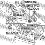 Сайлентблок задн попер тяги BMW 3 E90/E91 2004-2012 BMAB-043 FEBEST