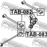 Сайлентблок задней цапфы FEBEST