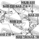 Сайлентблок задней тяги FEBEST