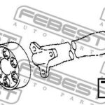 Сайлентблок муфты кардана комплект 6 PCS FEBEST