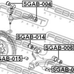 Сайлентблок нижн рычага внешний SSANGYONG ACTYON 01-09 SGAB-015 FEBEST