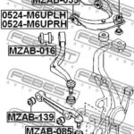 Сайлентблок переднего нижнего рычага FEBEST