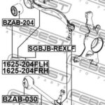 Рычаг подвески 1625-204F FEBEST