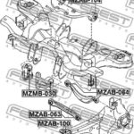Сайлентблок подушки дифференциала FEBEST