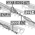 Сайлентблок рулевой рейки (комплект) FEBEST
