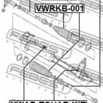 Опора рулевой рейки VWAB-TOUAR-KIT FEBEST