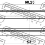 Сальник привода 53X68.25X8.5X8.5 FEBEST