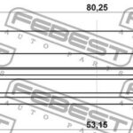 Сальник привода MITSUBISHI PAJERO 06- 95HAS-55801118C FEBEST