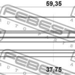 Сальник привода (39X59X8X13.5) 95JES-39590913X FEBEST