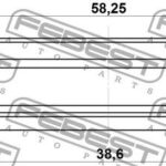 Сальник привода SUZUKI SX4, SWIFT IV, LIANA 95GAY-40581010X FEBEST