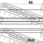Сальник привода (38X55X8X13.7) 95JES-38550814X FEBEST