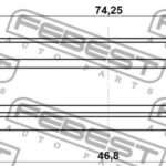Сальник привода 46.8X74.25X10X10 FEBEST