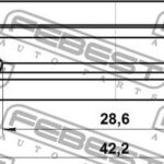 Сальник привода (30x42x7) TOYOTA CAMRY ACV3#/MCV3# (2001-2006) 95GBY-30420707R FEBEST