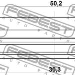 Сальник привода 30.3X50.2X9X16 FEBEST