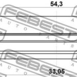 Сальник привода (35X54X9X16) 95HBY-35540916R FEBEST