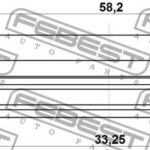 Сальник привода (35X58X8X11,4) 95HAS-35580811R FEBEST