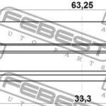 Сальник привода 33.3X63.25X10X16.7 FEBEST