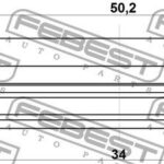 Сальник привода 34X50.2X9X15 FEBEST