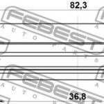 Сальник привода 36.8X82.3X13.6X20.5 FEBEST