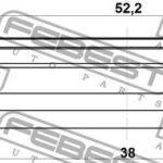 Сальник привода 38.1X52.2X10X10.7 FEBEST