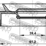 Сальник привода 41X61X9X13 FEBEST