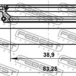 Сальник привода (42X83X8) 95NEY-42830808C FEBEST